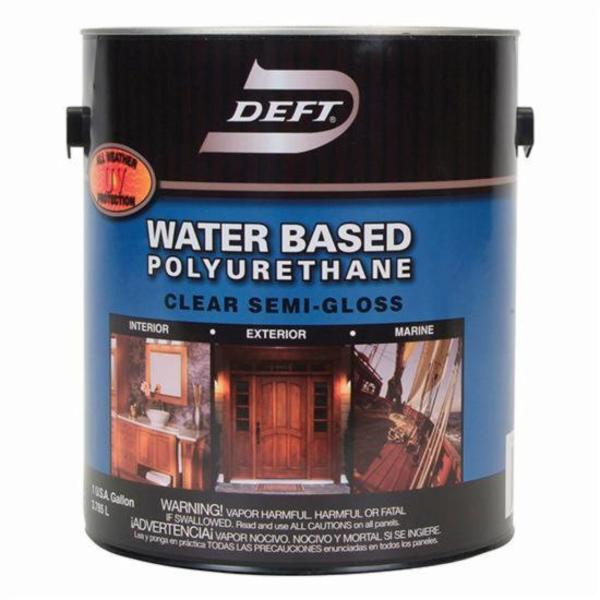 Deft 1 Gal Clear Polyurethane WaterBased Interior/Exterior Semi-Gloss DFT258